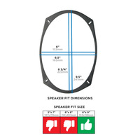 Speaker Spacer - Universal 1/2” for 6”x9” Speakers