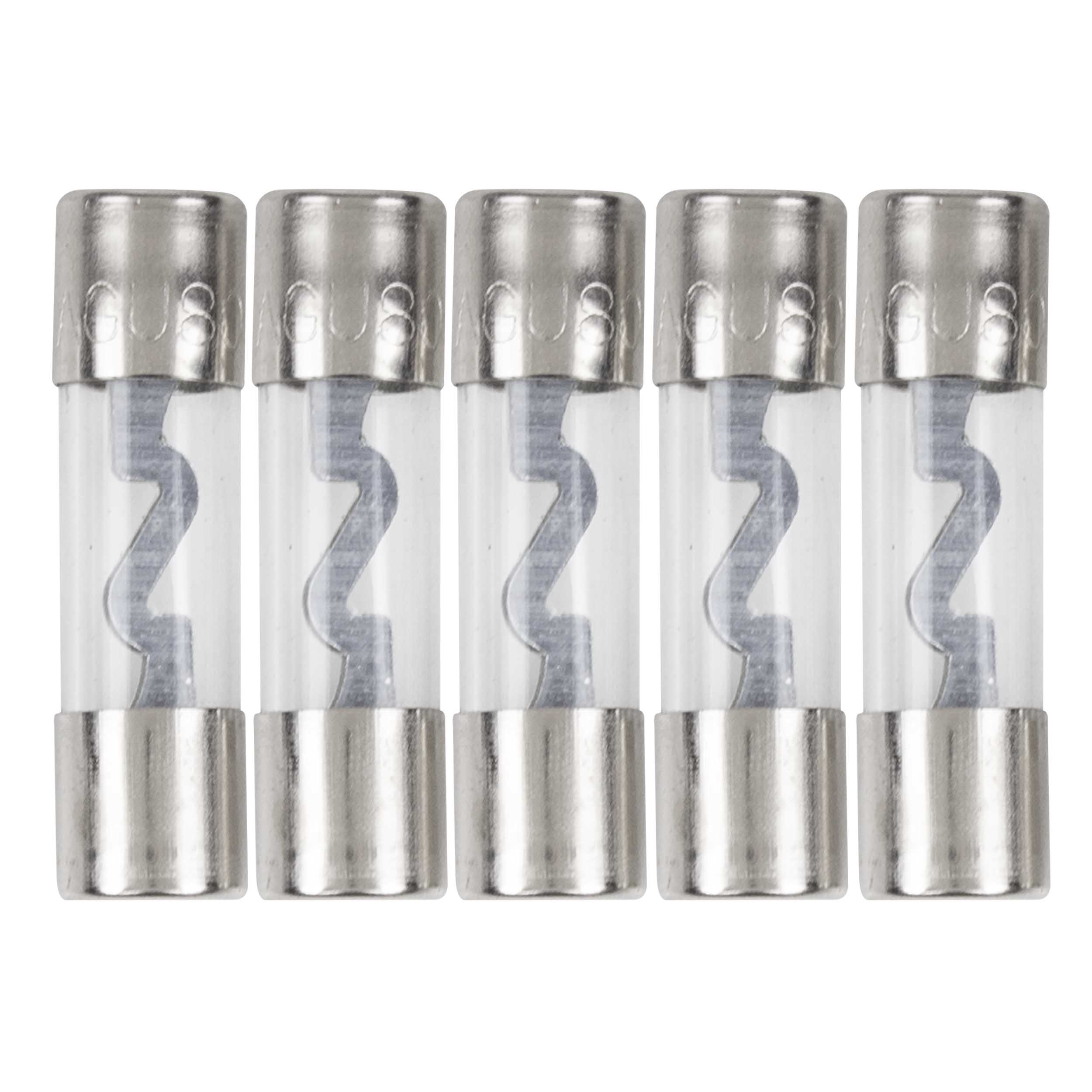 80 AMP AGU Fuses Nickel Plated - MID SERIES - 5 PK