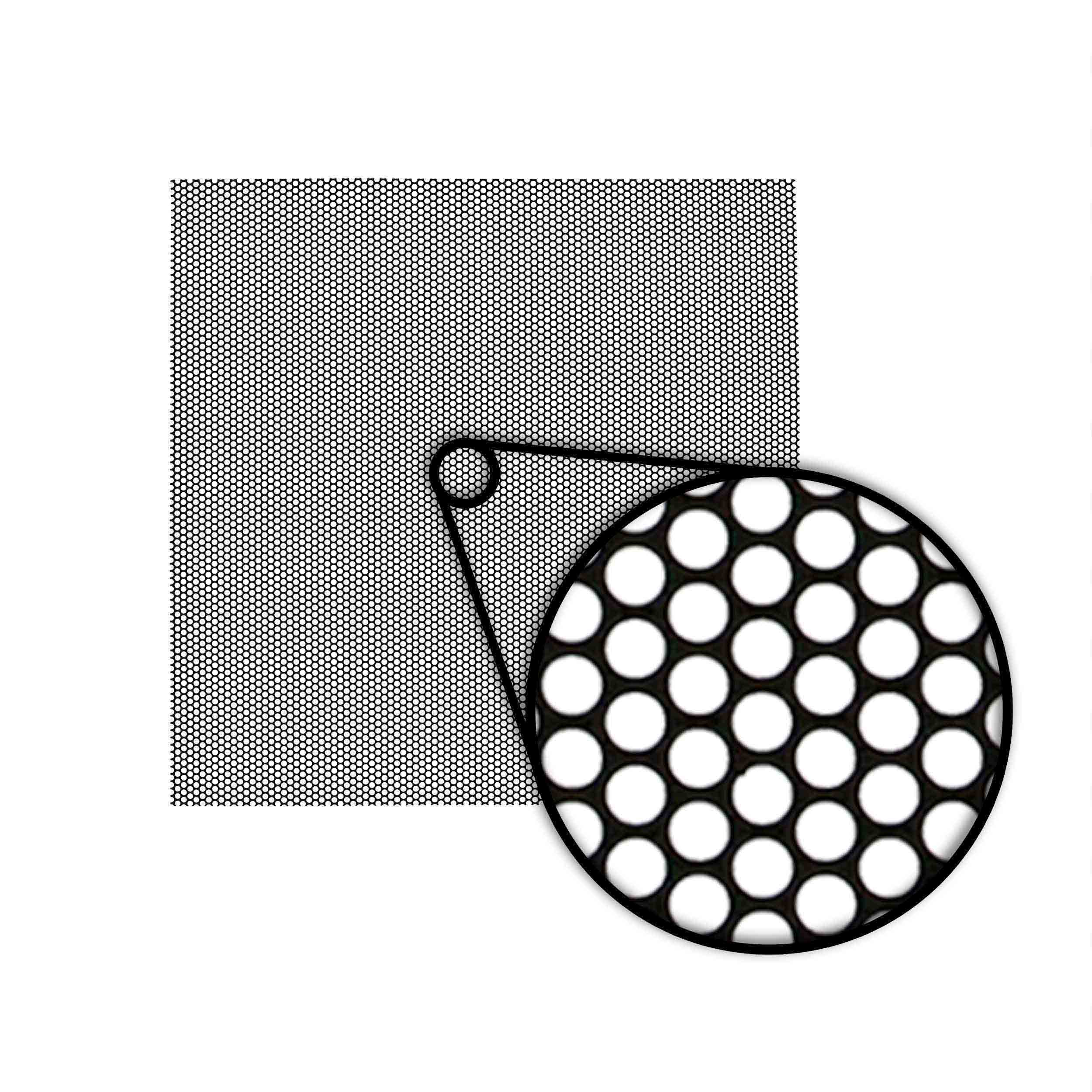 Metal Mesh Grille Material - Small Circle Pattern