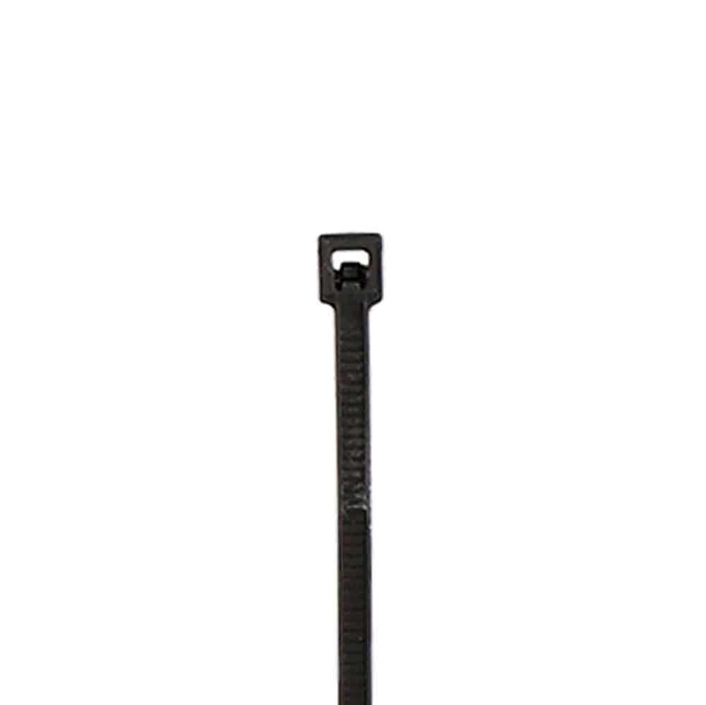 Thin Black Cable Tie - 8 Inch, Package of 100