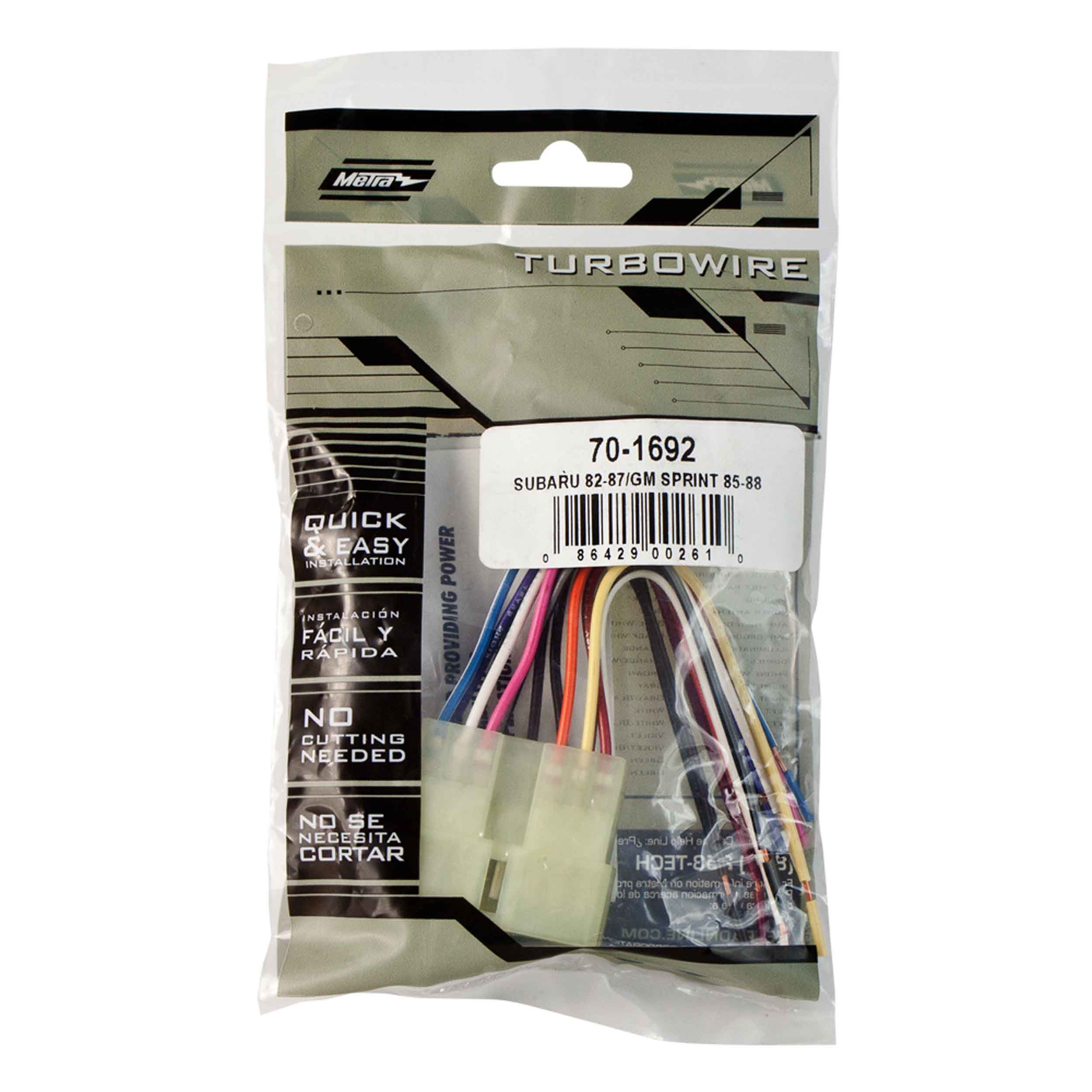 Radio Replacement Harness - Fits Chevrolet / Subaru 1981-1988