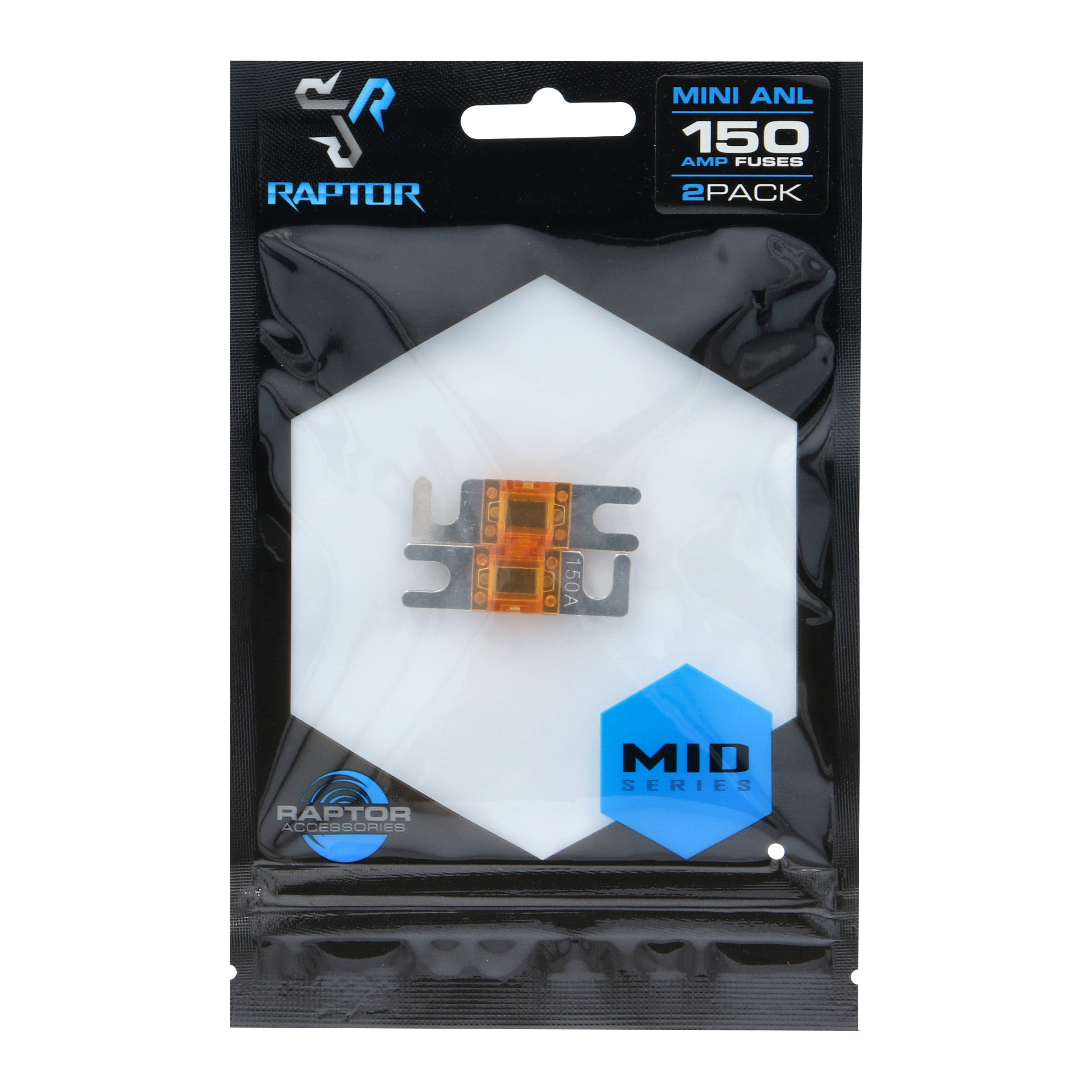 150 AMP Mini ANL Fuses Nickel Plated - MID SERIES - 2 PK