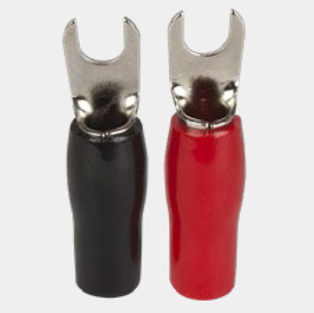 Spade Connectors 8Ga #10 5Pr Red/Black