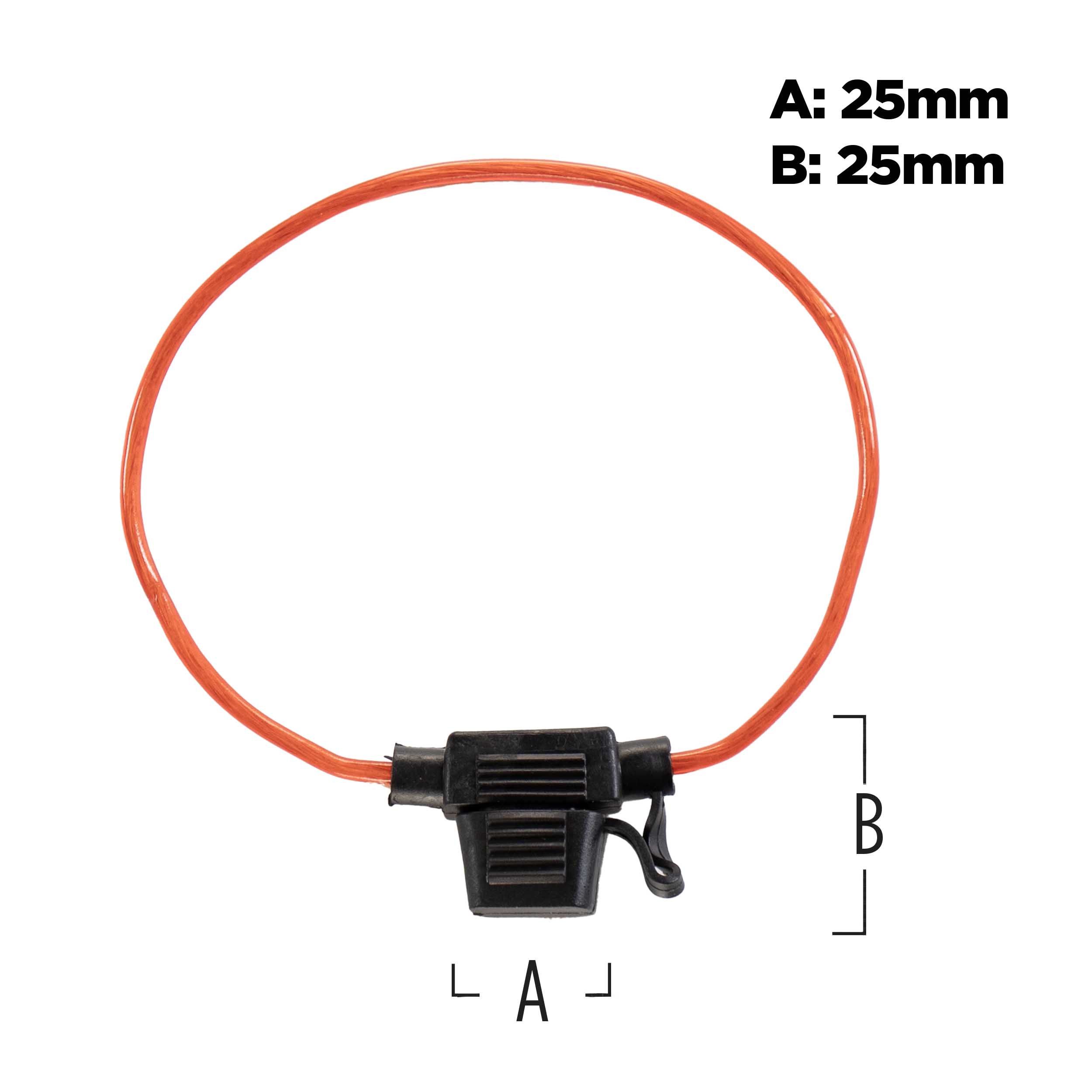 ATM Water Resistant 18 GA Fuse Holder W/Cap - 10 pack
