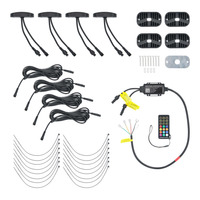 RGB Wide Angle Rock Light Kit - 4 Pack