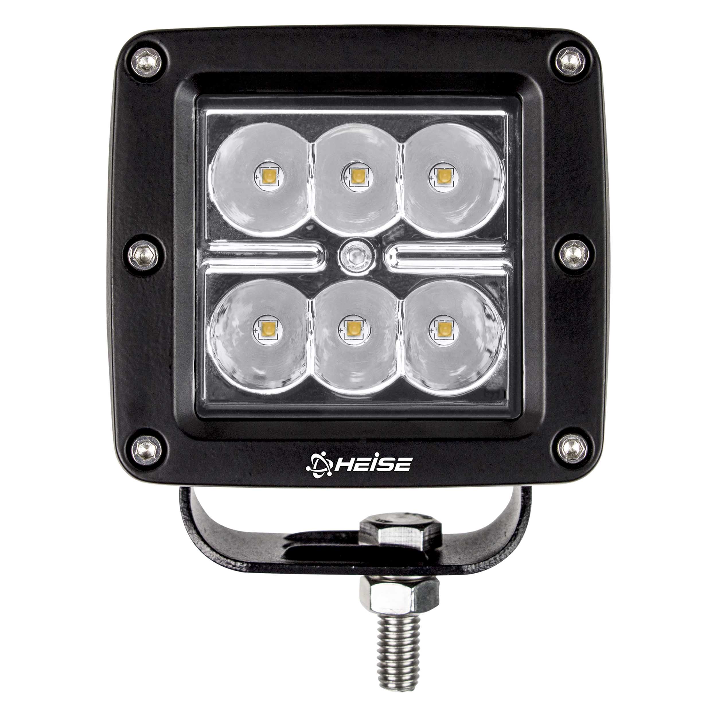 Amber Cube Spot Light - 3 Inch, 6 LED