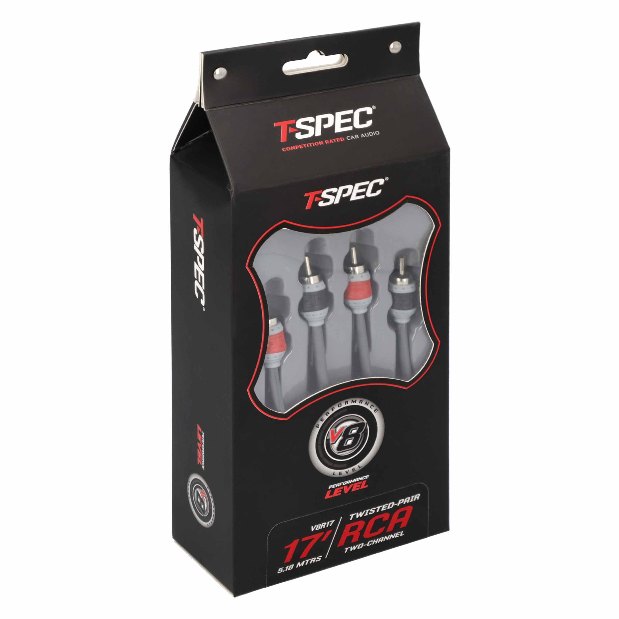 V8 Series 2-Channel RCA Cable | 17 ft