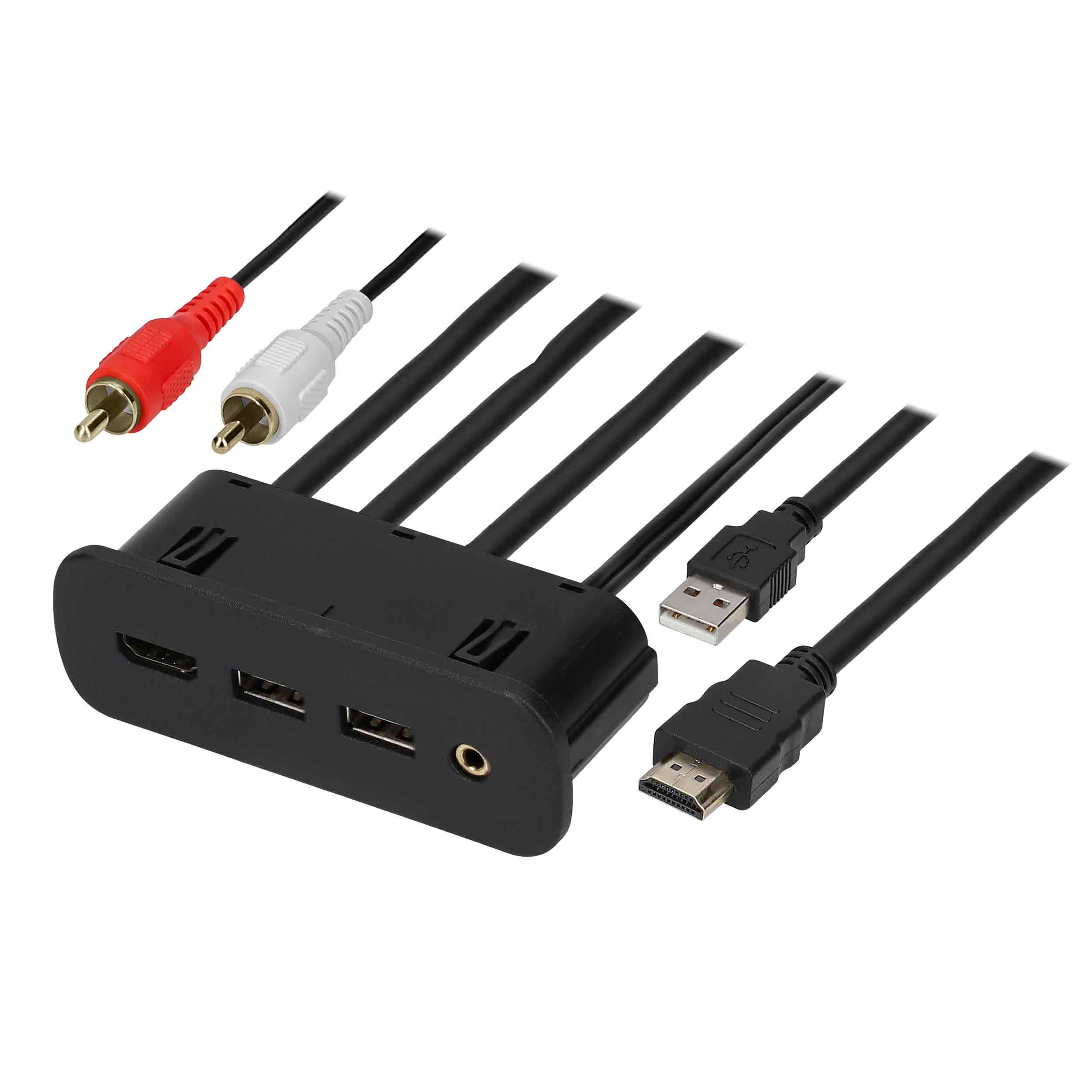 USB/AUX/HDMI Replacement Panel 3 Feet - Chrysler/Dodge/Jeep