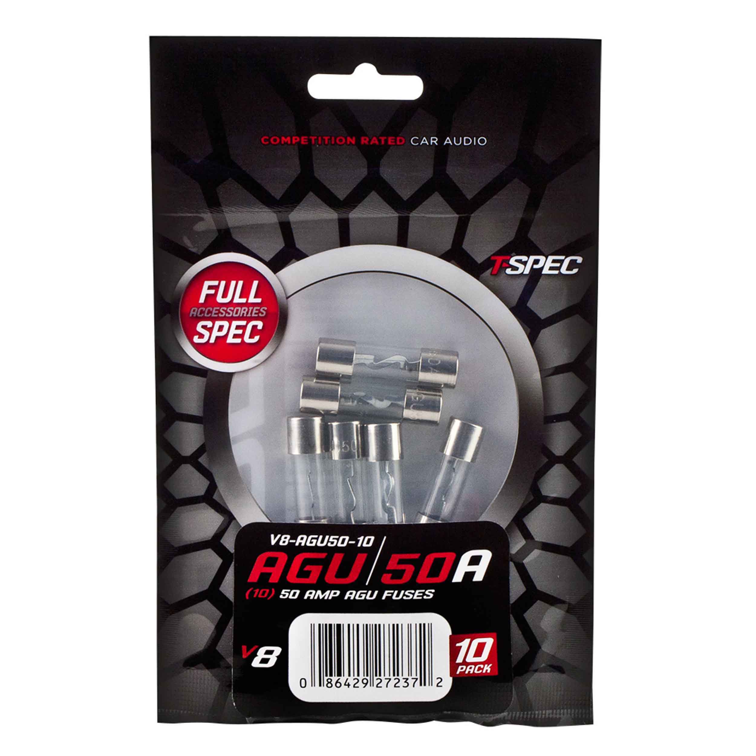 AGU FUSES v8 SERIES NICKEL PLATED-5 PACK