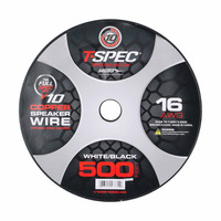 V10 OFC Speaker Wire | 16 AWG | 500 ft. | White/Black