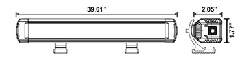 Super Slimline Lightbar - 39.5 Inch, 30 LED