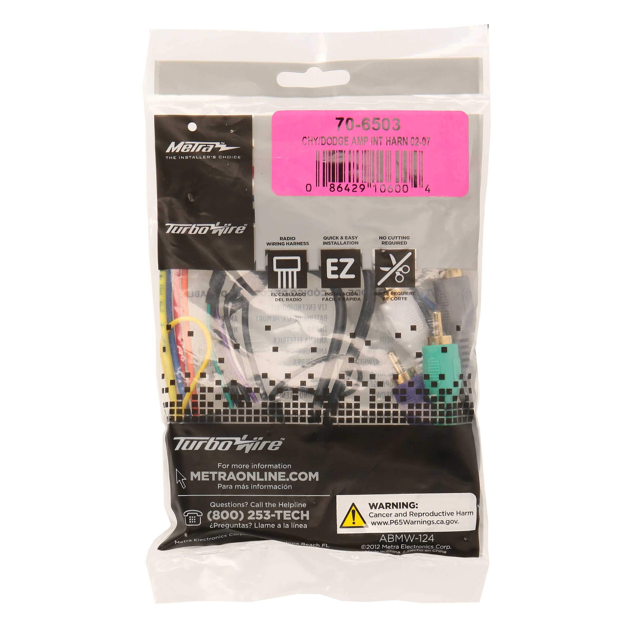 Amp Integration Harness - Fits Chrysler Dodge 2002-2007