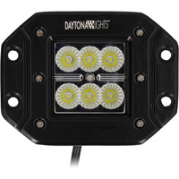 Daytona Lights Flush Mount Cube Lights 3.6" - Flood (2Pk)