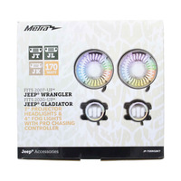 7" Chasing Projector LED Headlight & 4" Fog Light Kit with Controller