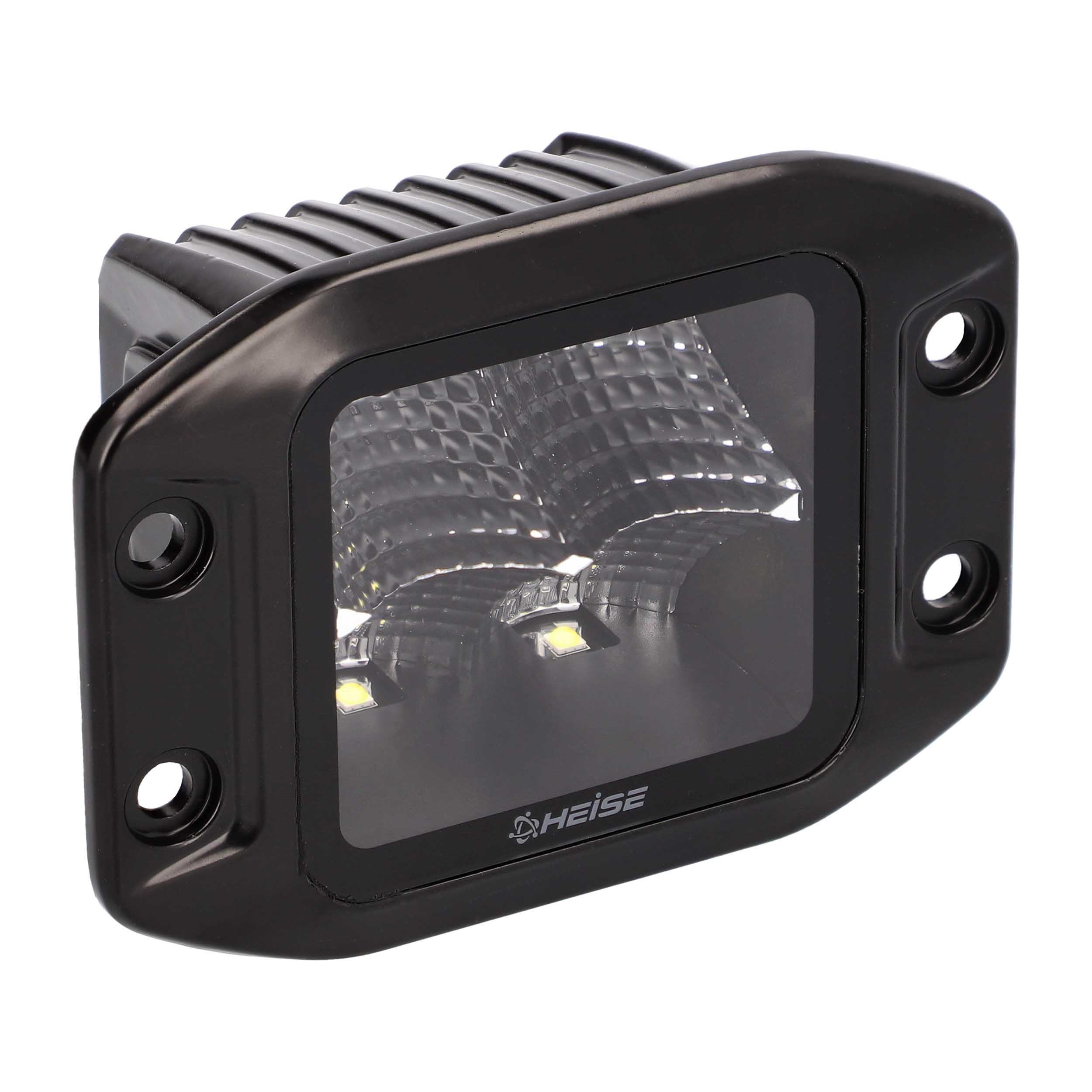 Blackout Flush Mount 3.5" Cube 4 LED Light - Flood