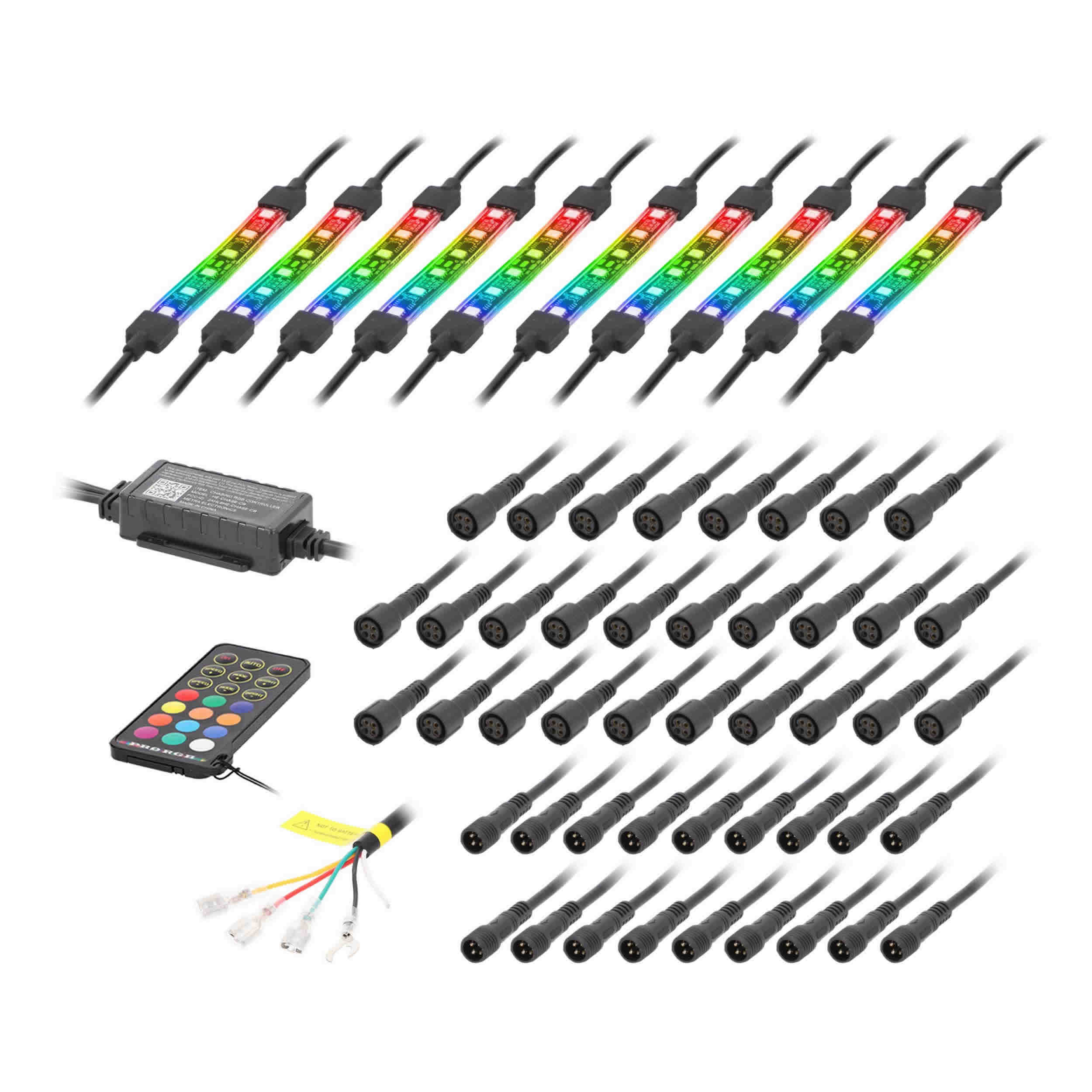 10-Piece Chasing LED Motorcycle Kit