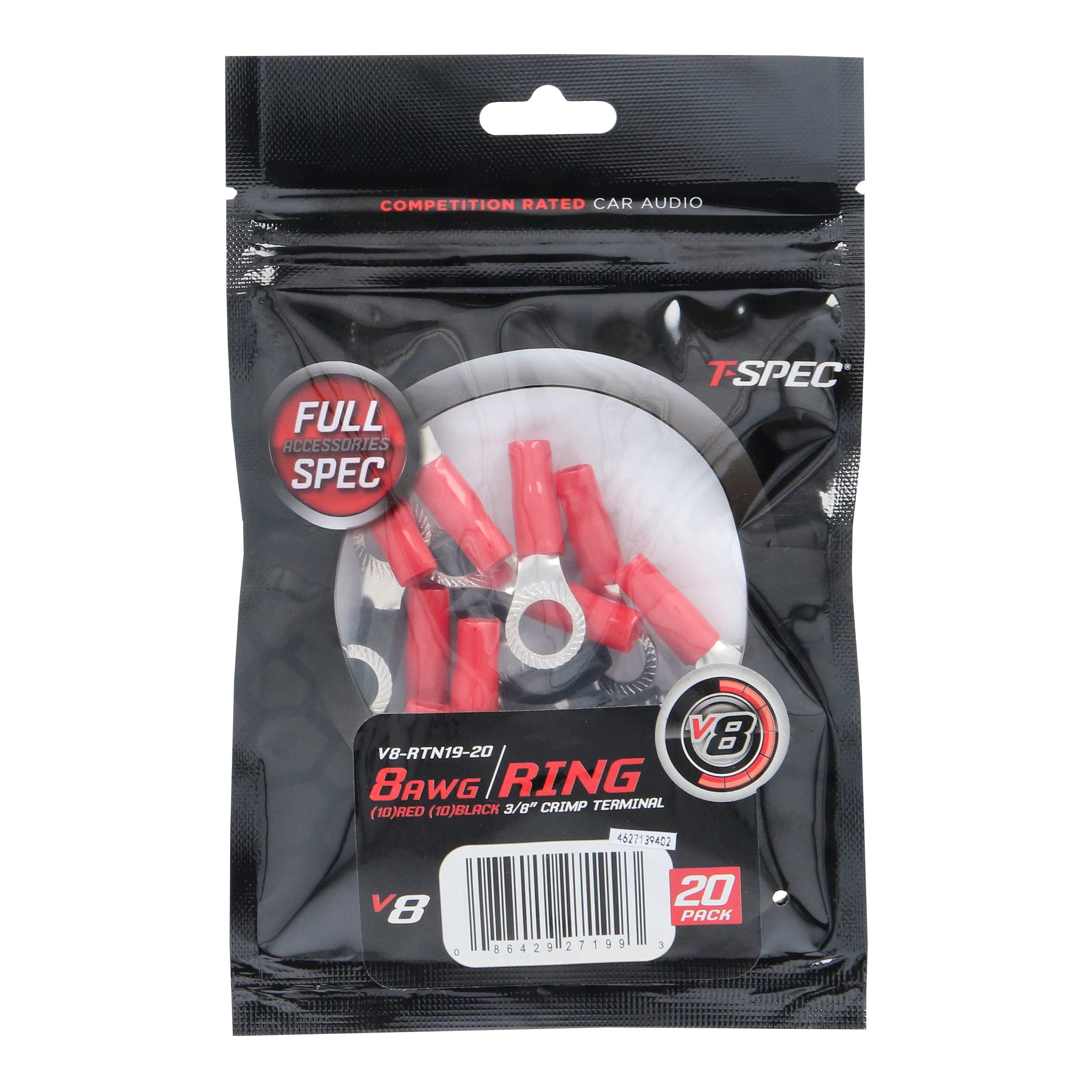 V8 Ring Terminal | 8 AWG | 3/8 in. | 5 Pack