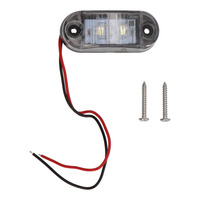 White 2-LED Accent Light - Clear Plastic Bezel