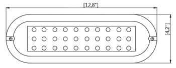 90W Blue Underwater Transom Light