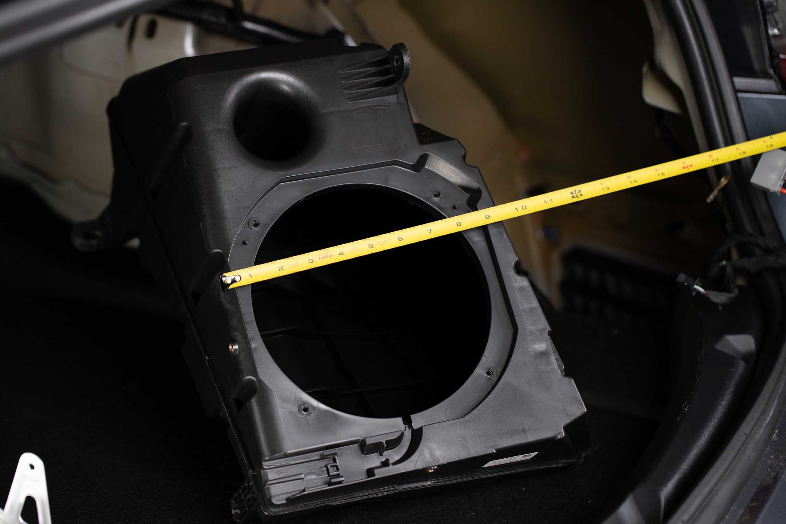 Subwoofer Enclosure Adapter Plate Tesla Model 3 - Model Y