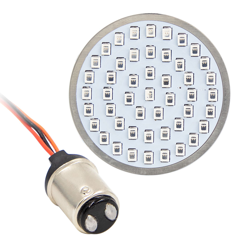 Bullet Style Red Front 1157 LED Insert - Harley Davidson, Pa