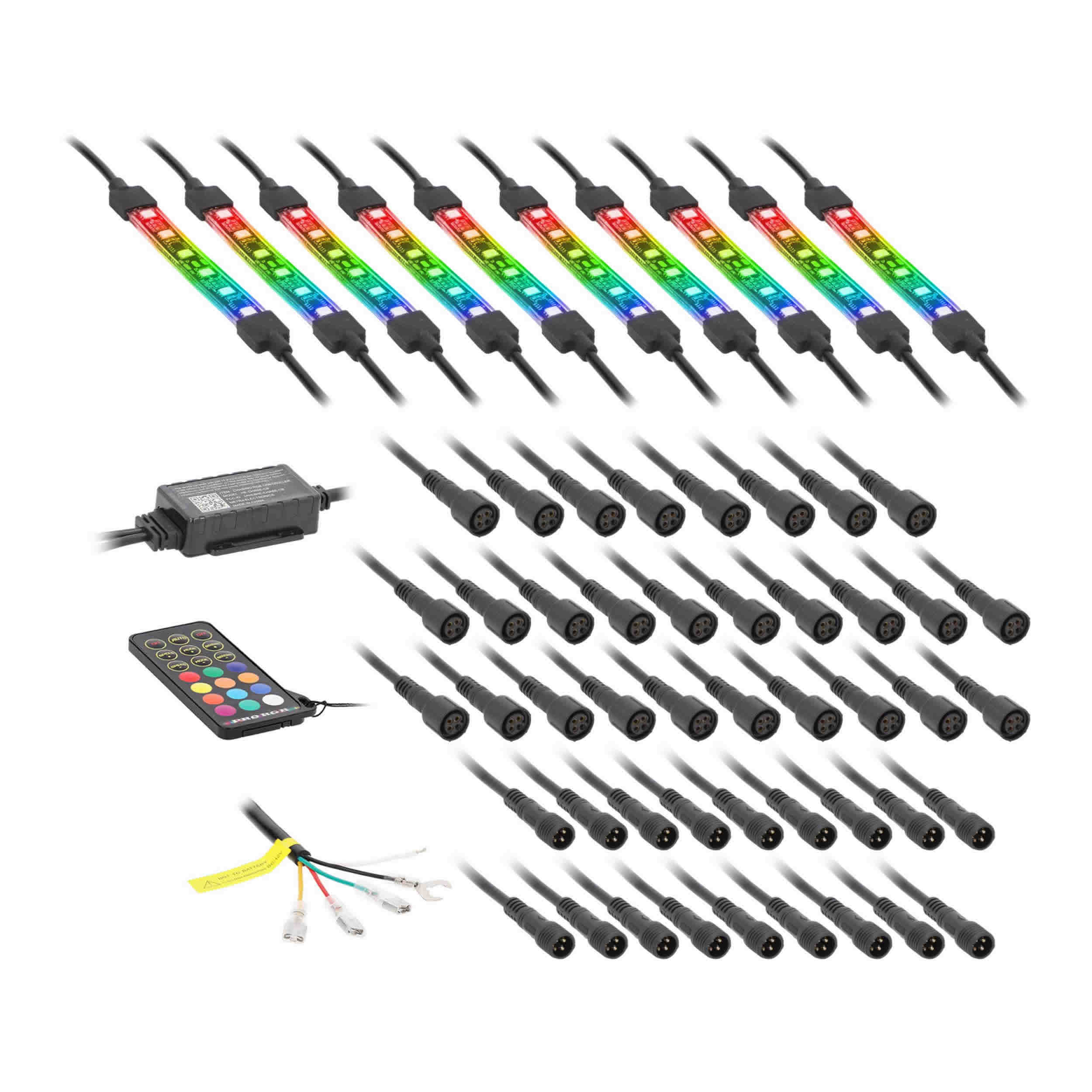 10-Piece Chasing LED Motorcycle Kit