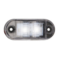 White 2-LED Accent Light - Clear Plastic Bezel