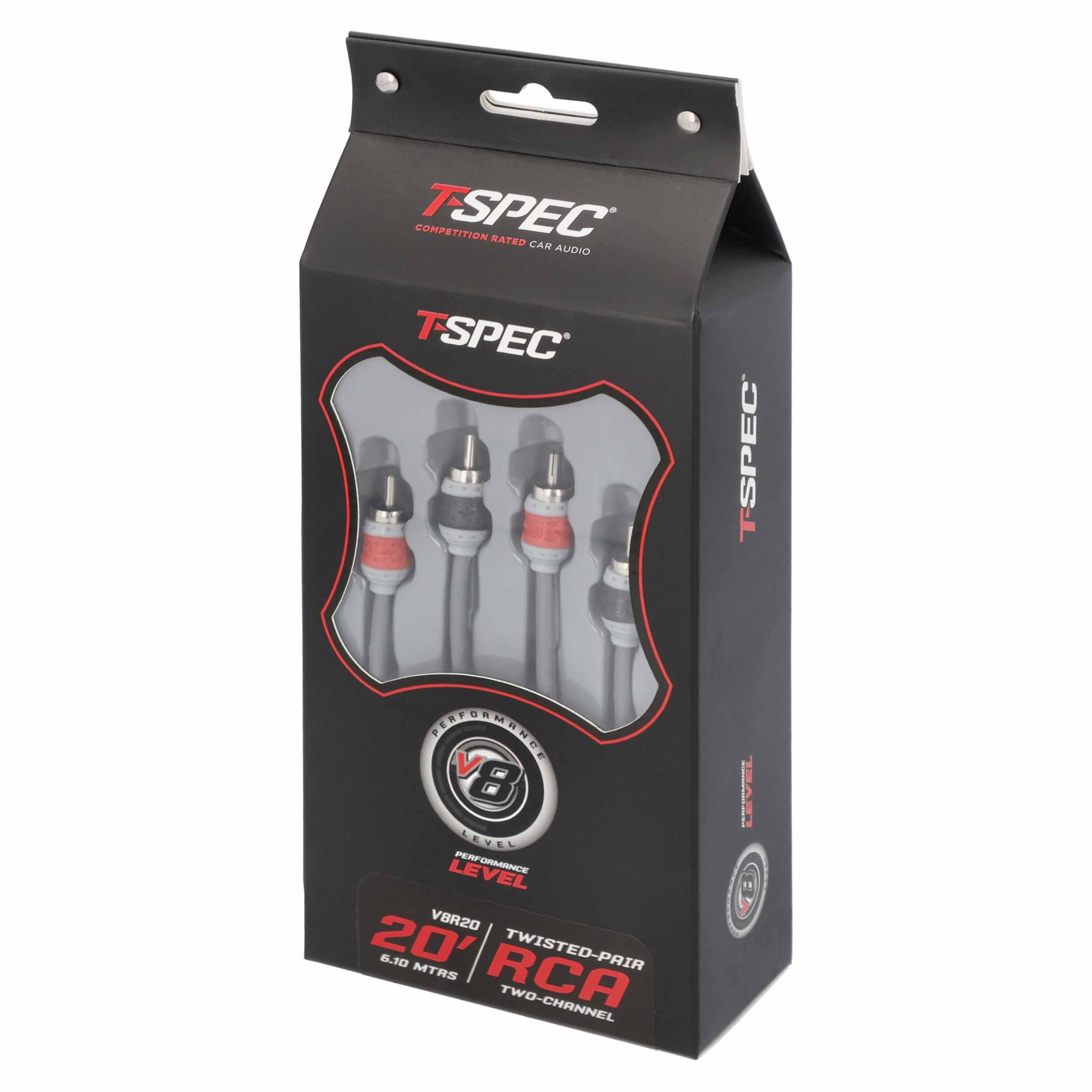 RCA v8 Series 2-Channel Audio Cable - 20 FT