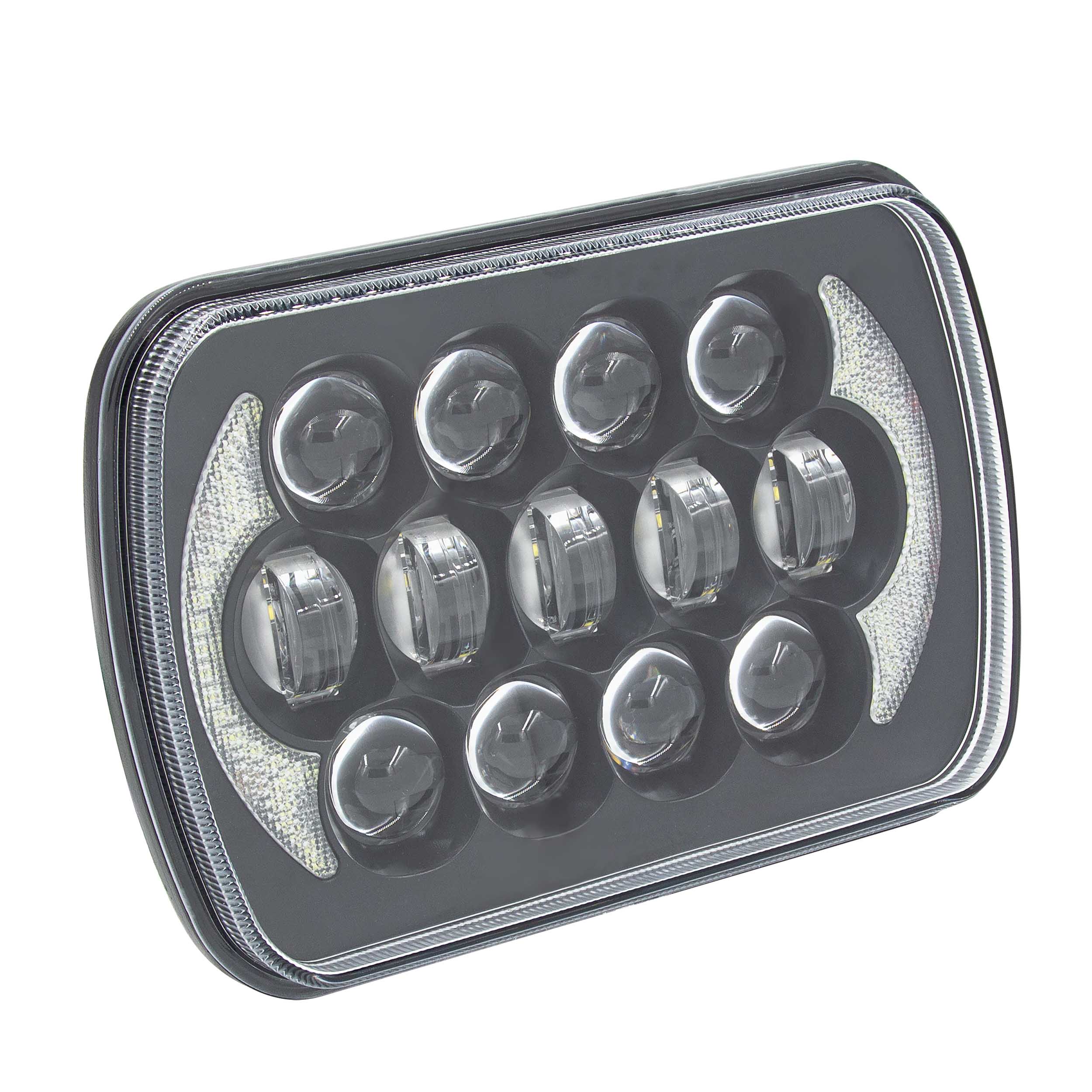 LED Light with Black Face - 5"x7", 17 LED