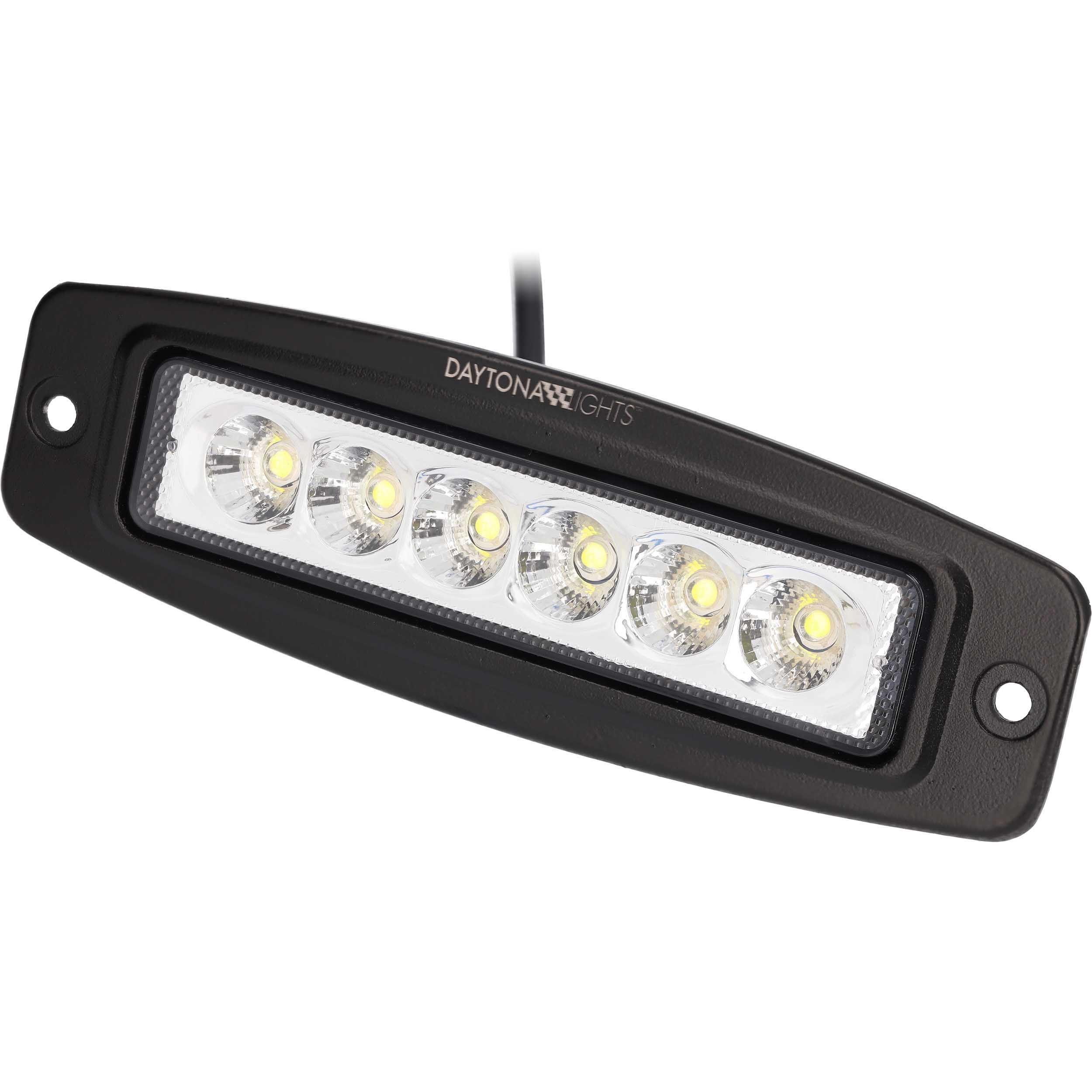 Daytona Lights Flush Mount Driving Lights - 6 LED Spot (2Pk)