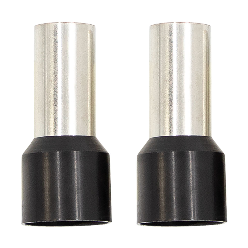 Ferrules - Black 1/0GA - 50 per Bag