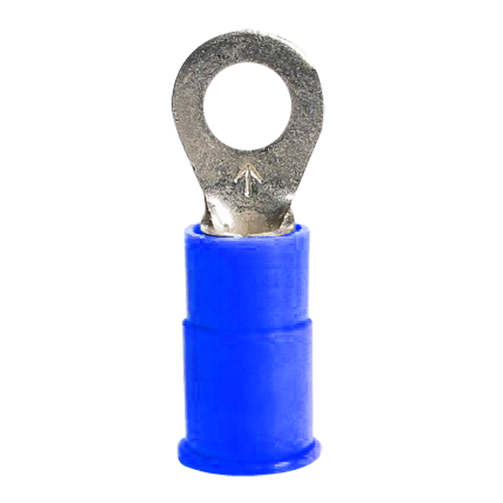 Blue Vinyl Ring Terminal 16-14 Gauge 3/8 inch