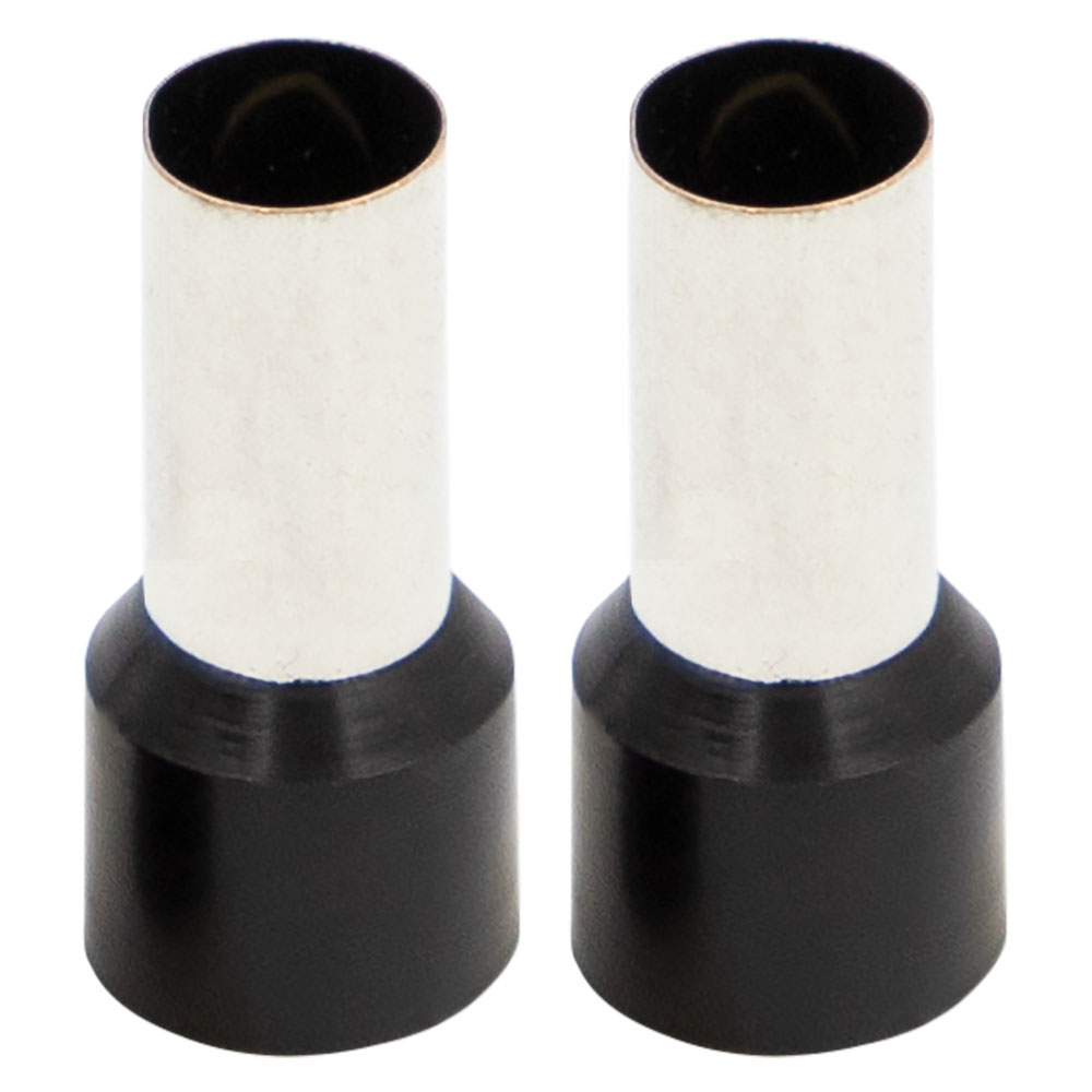 Ferrules - Black 1/0GA - 50 per Bag