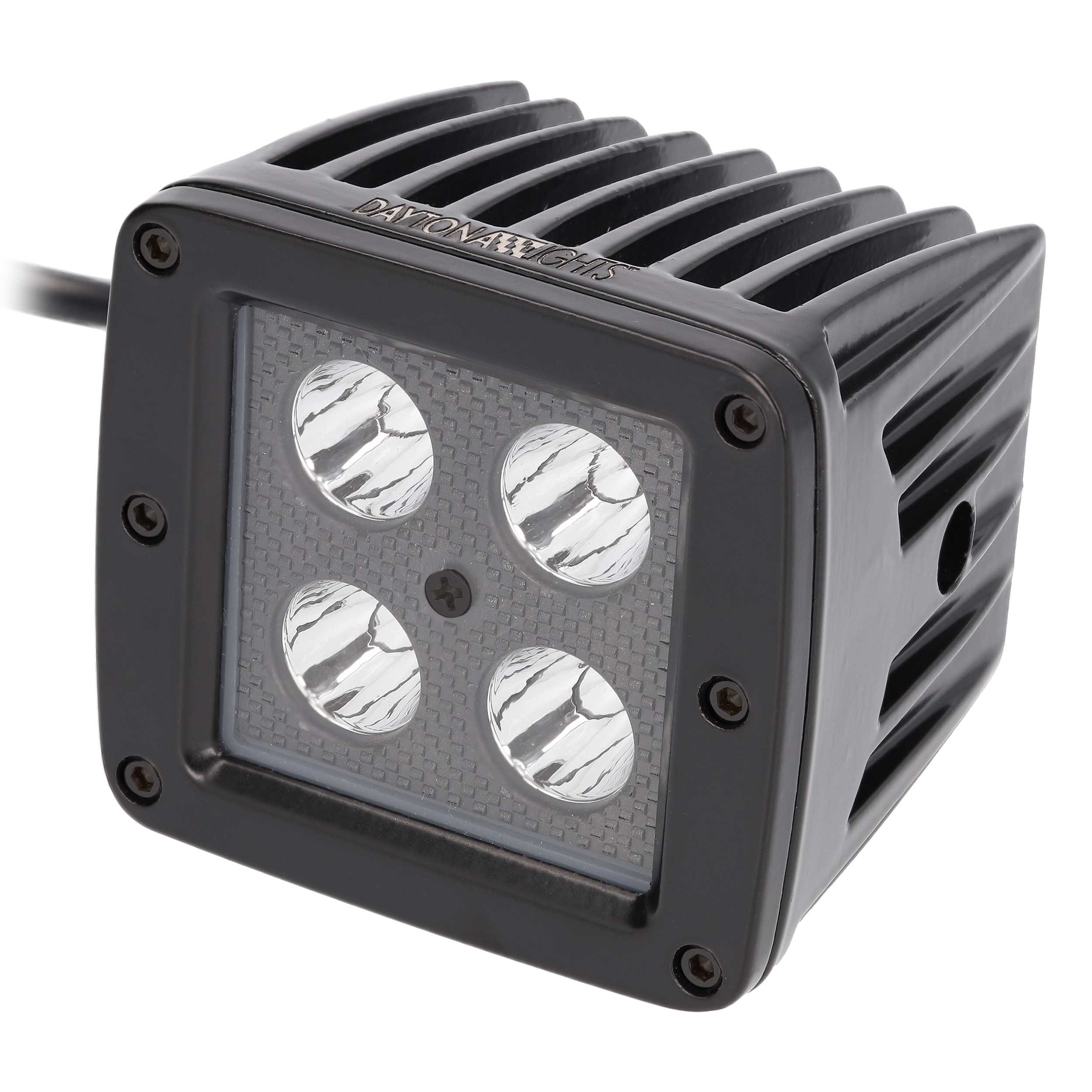 Daytona Lights Blackout 3" Cube Lights - 4 LED Spot (2Pk)