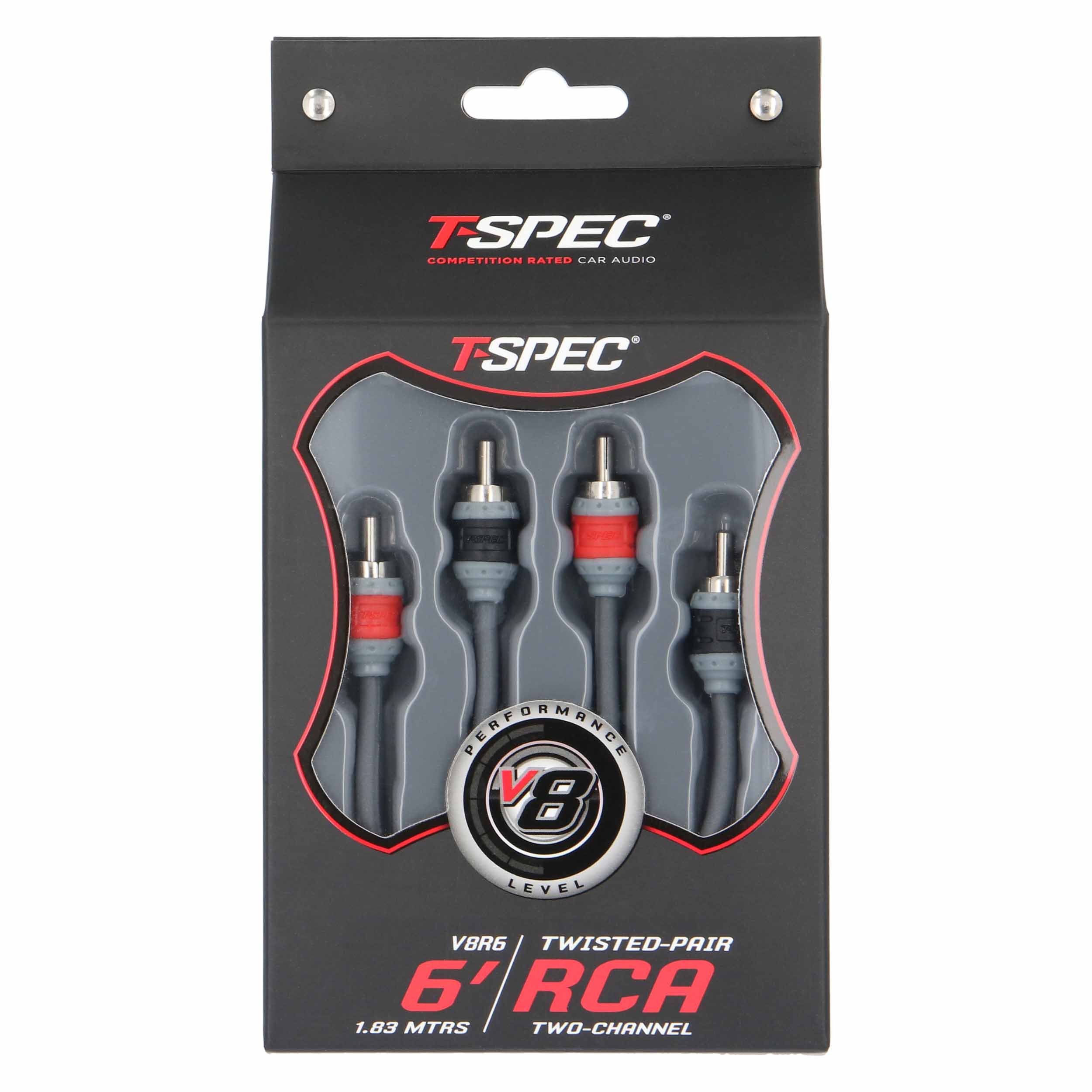 RCA v8 Series 2-Channel Audio Cable - 6 FT