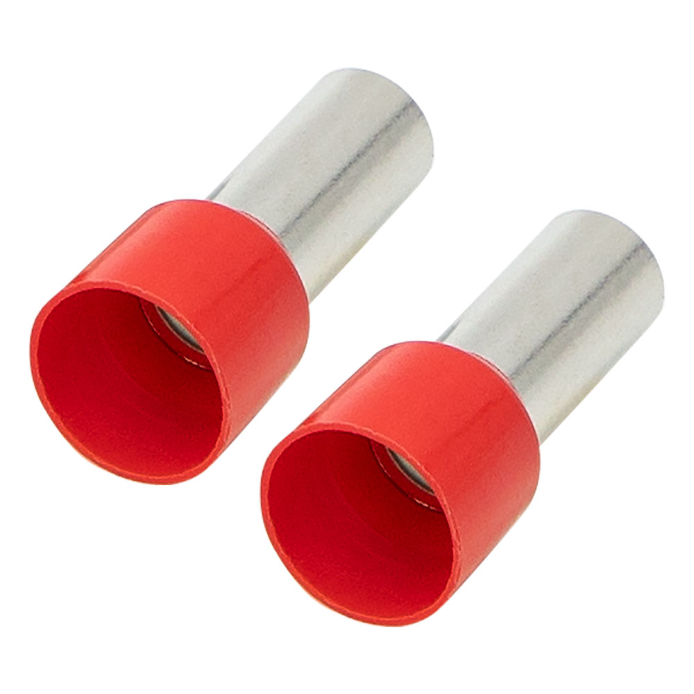 Ferrules - Red 4GA - 50 per Bag
