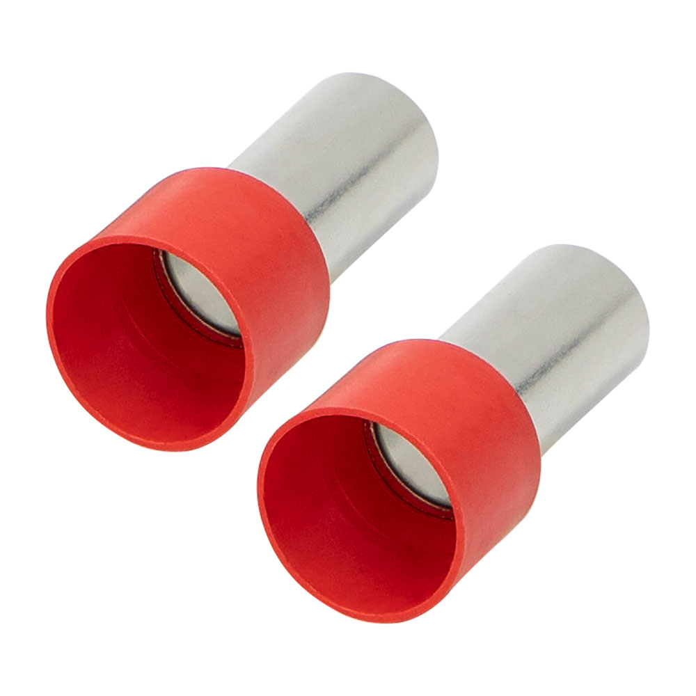 Ferrules - Red 1/0GA - 50 per Bag