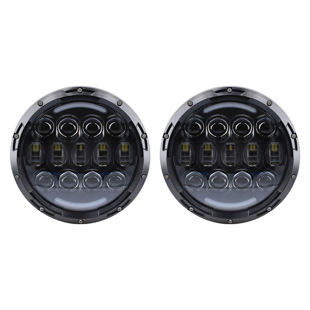 Improved RGB Backlit 7" LED Light - 7 Inch, 15 LED