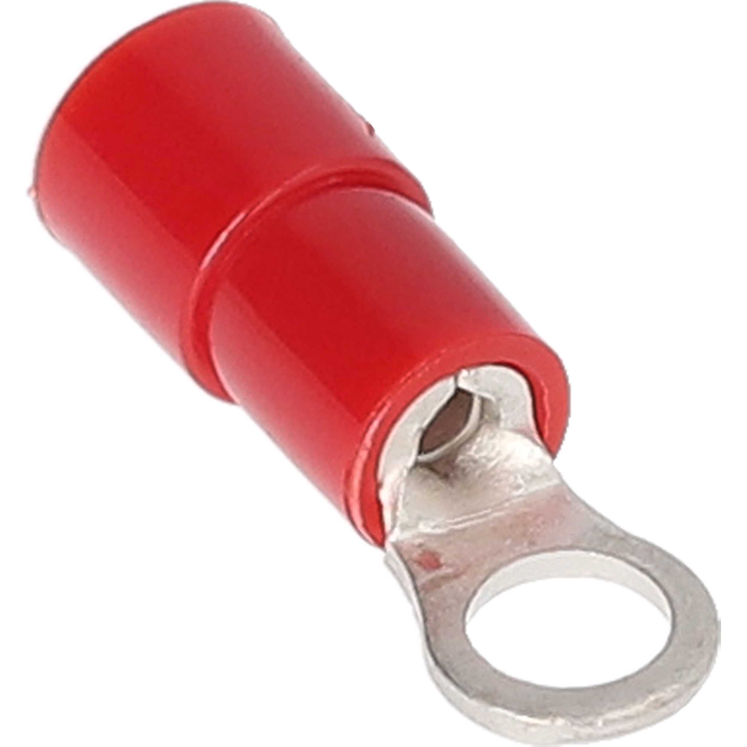 Red Nylon Ring Terminal 22-18 Gauge #10 - Package of 100