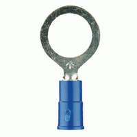 3M™ Blue Vinyl Ring Terminal 16-14 Gauge #8  Package of 100