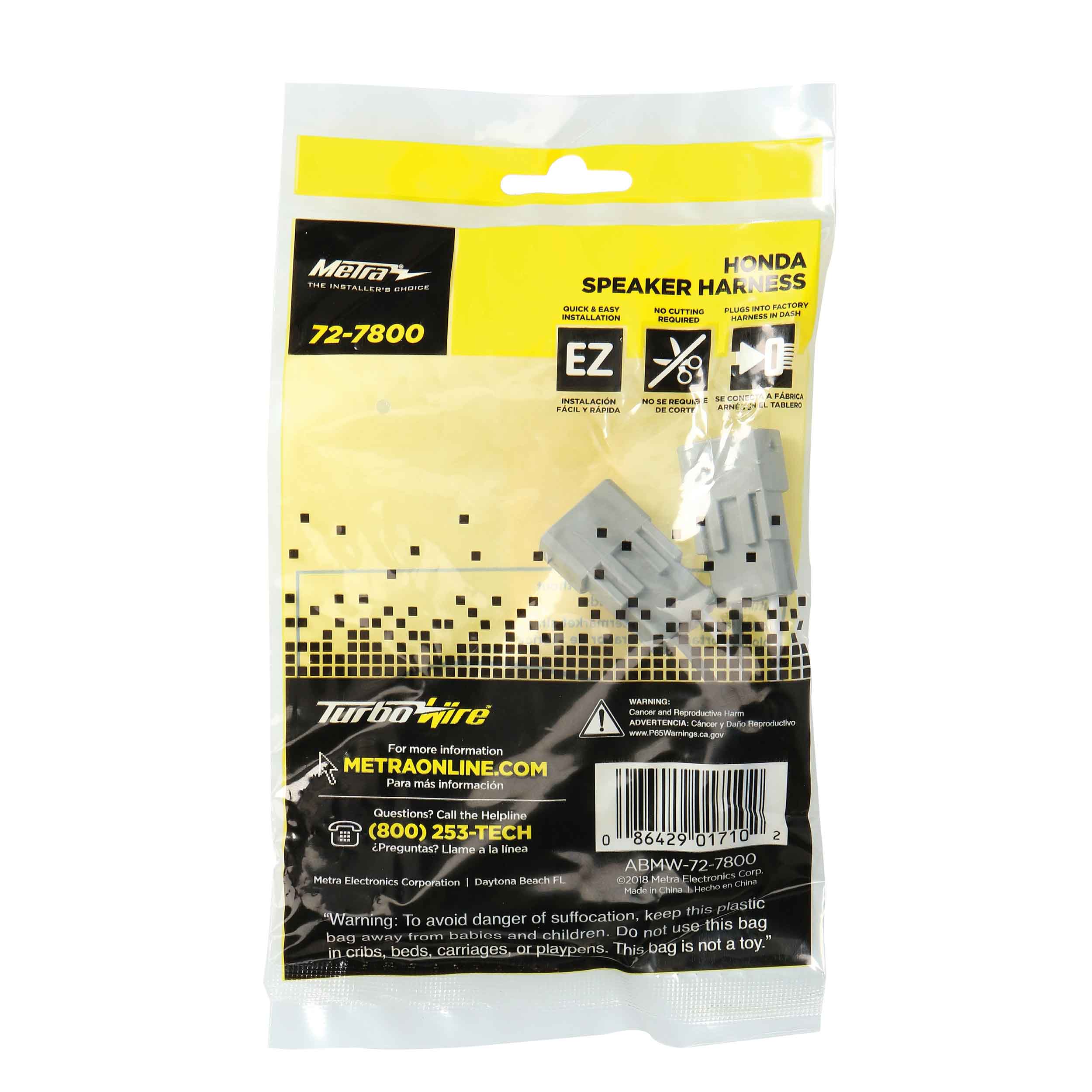 Honda 1982-Up Speaker Harness - Pair