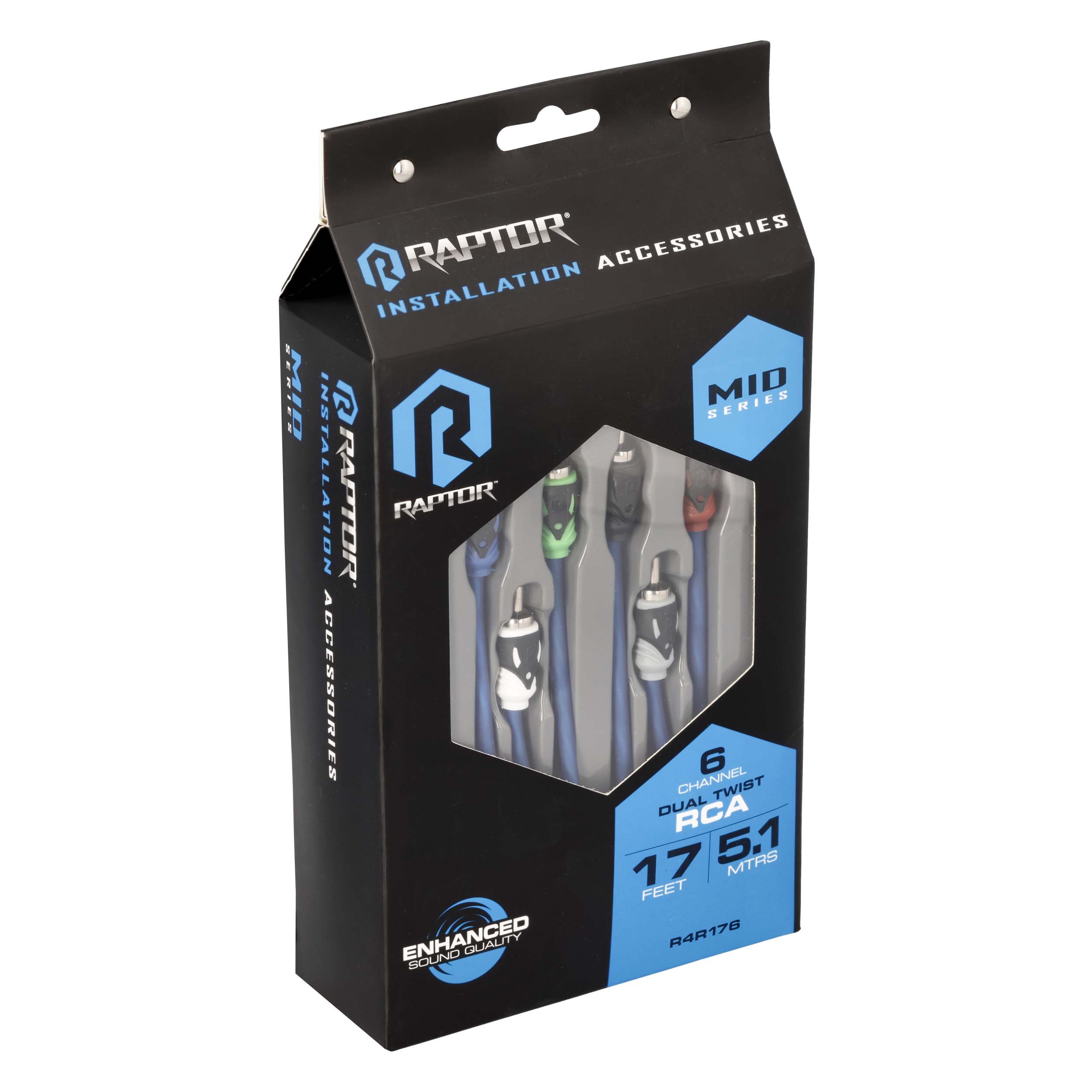 RCA 6-Channel Audio Cable - Mid Series 17 Feet