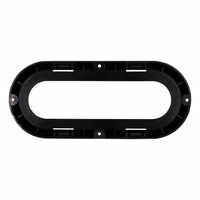 Plastic Flange for Oval Trailer Lights - 6 Inch, 10-Pack