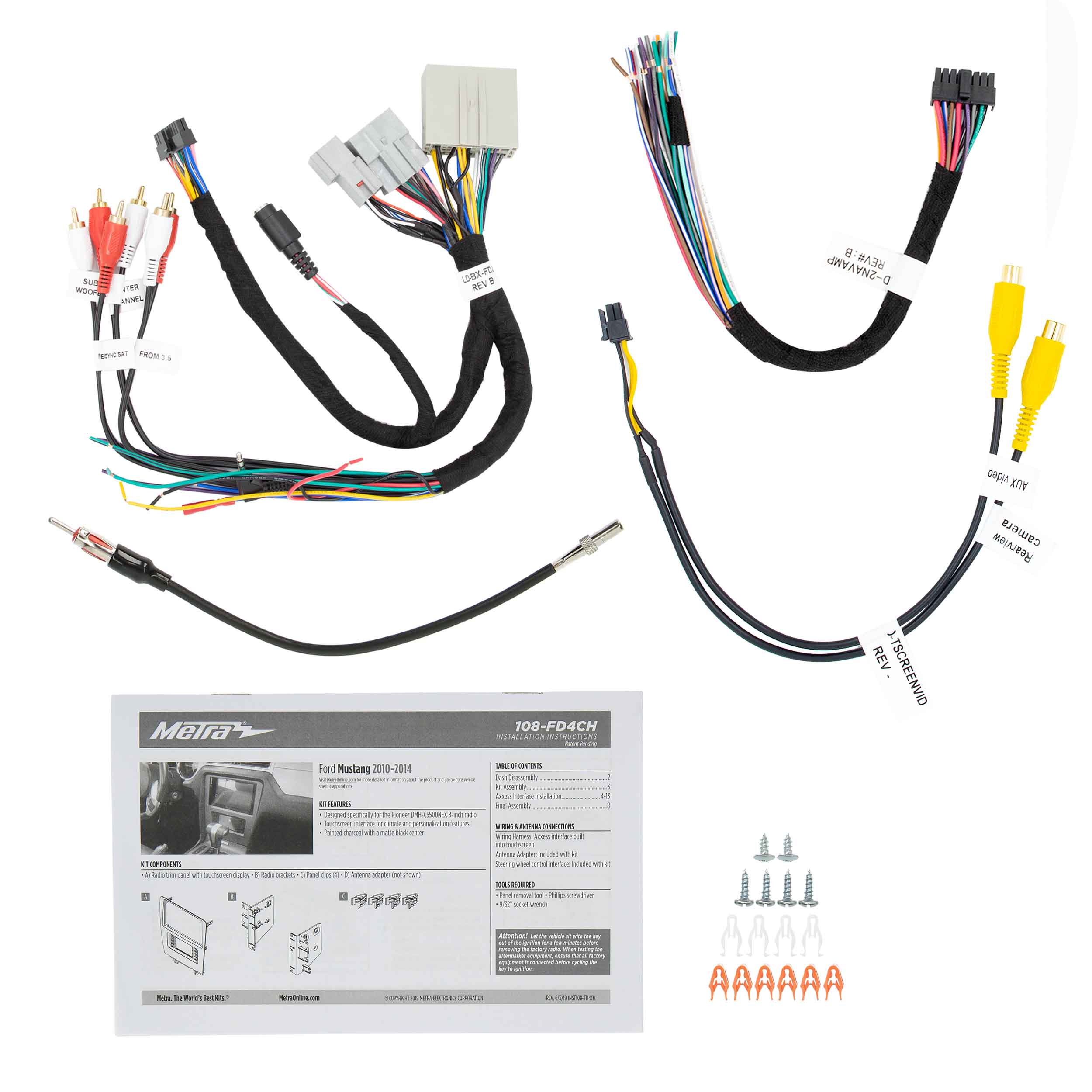 Ford Mustang 2010-2014 - For Pioneer 8" Radios