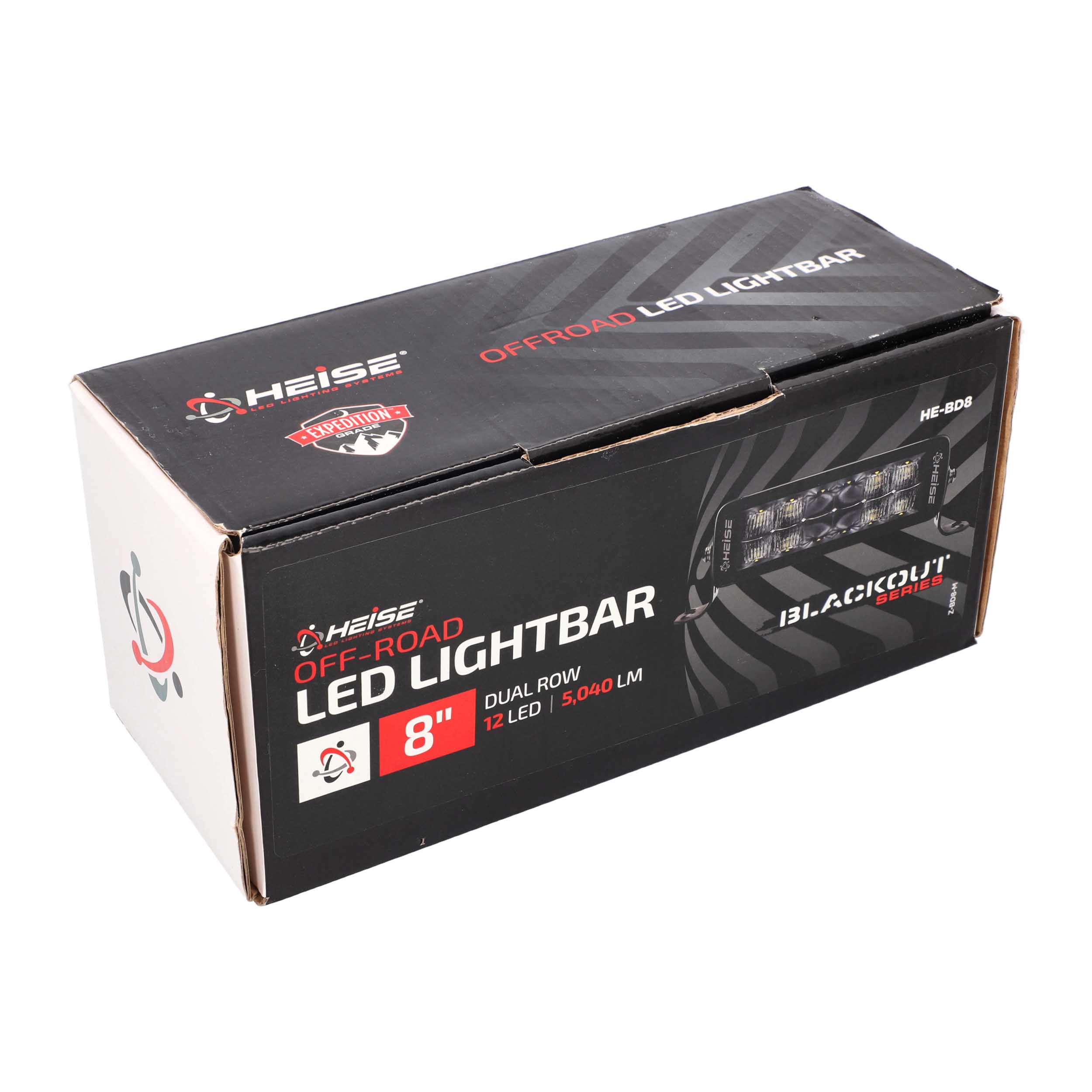 8" Blackout Dual Row Lightbar