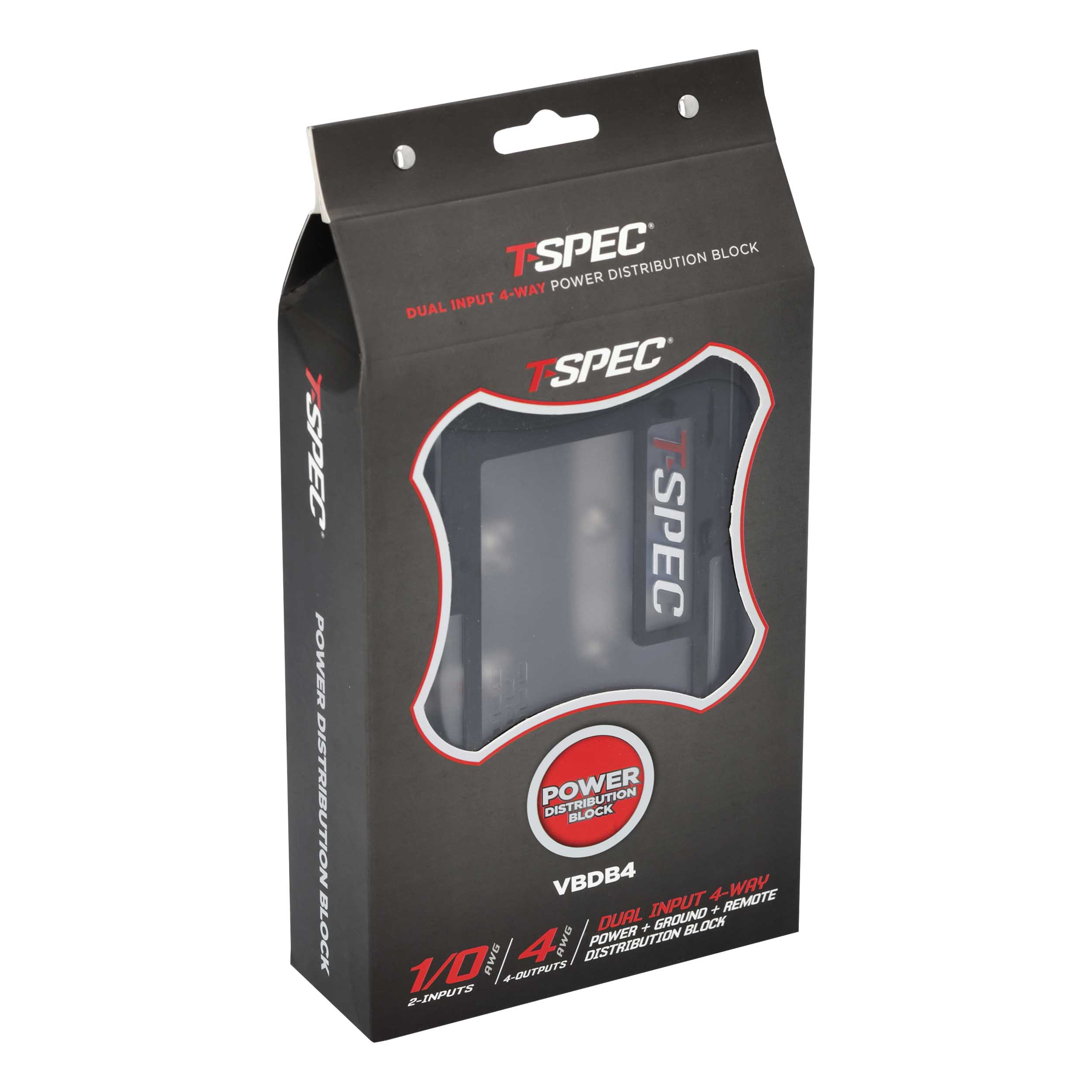 Distribution Block Dual Input 4-Way Power + Ground