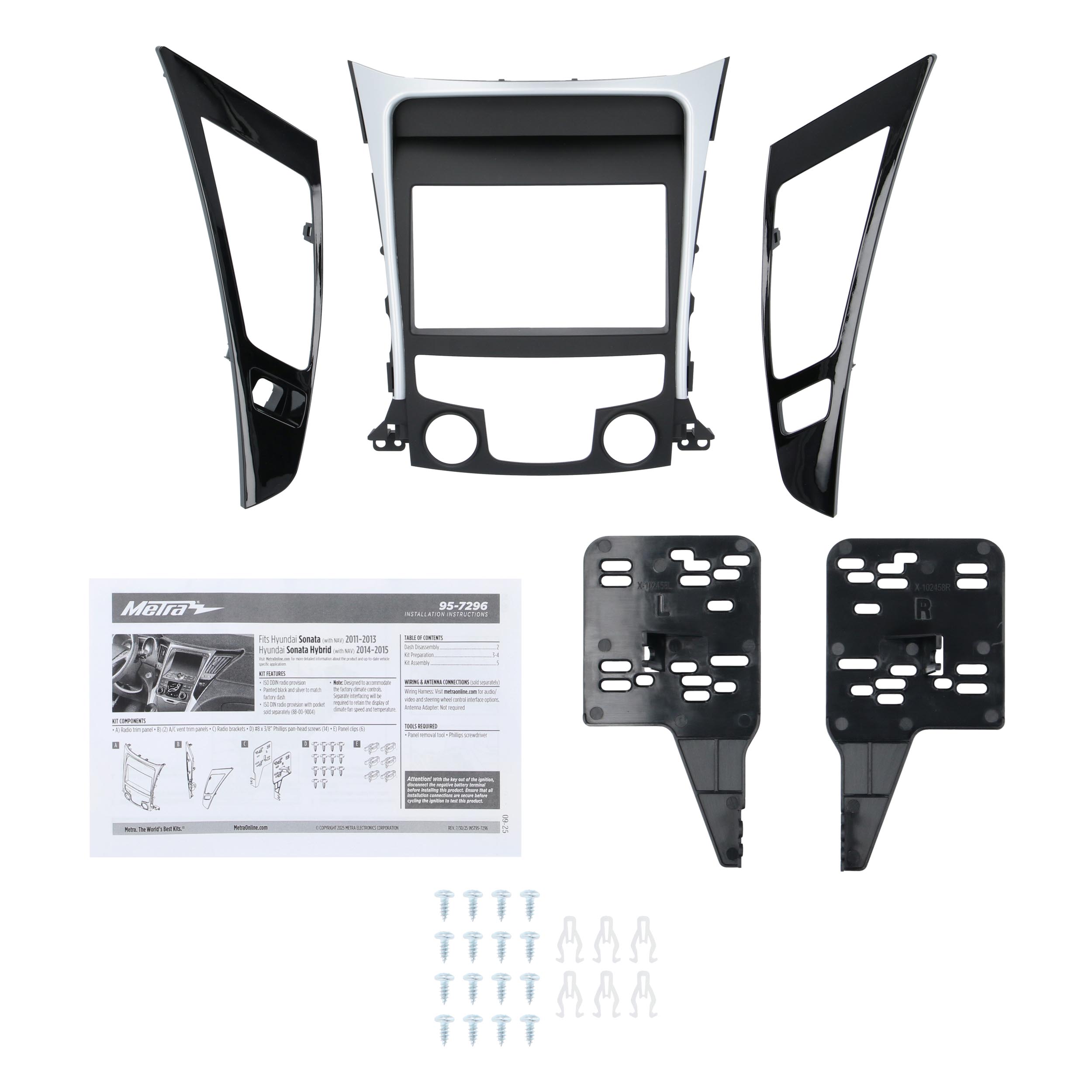Stereo Installation Kit - Fits Hyundai Sonata 2011-2015 (w/ Nav)