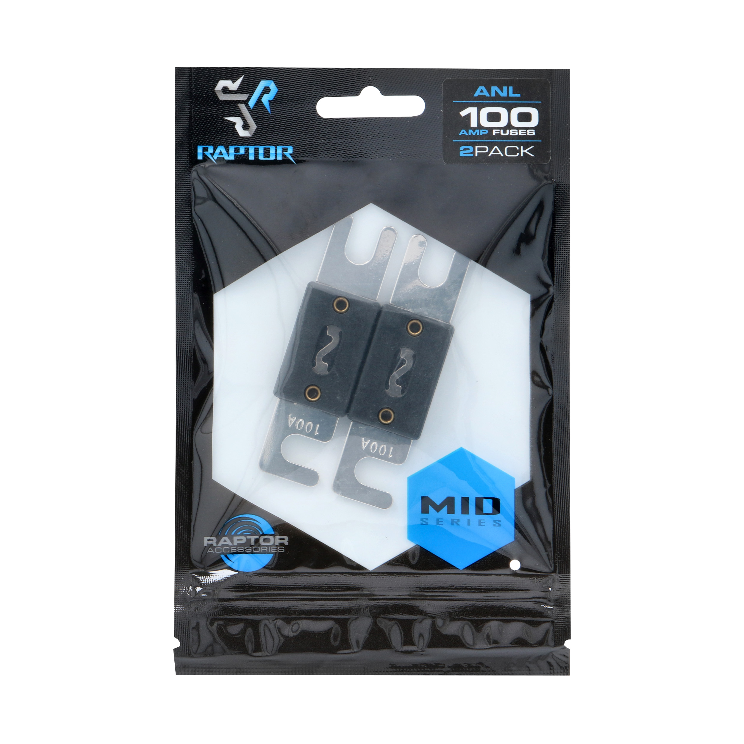 100 AMP ANL Fuses Nickel Plated - MID SERIES - 2 PK