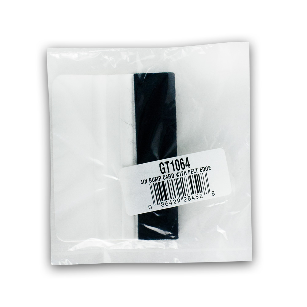 4IN BUMP CARD WITH FELT EDGE