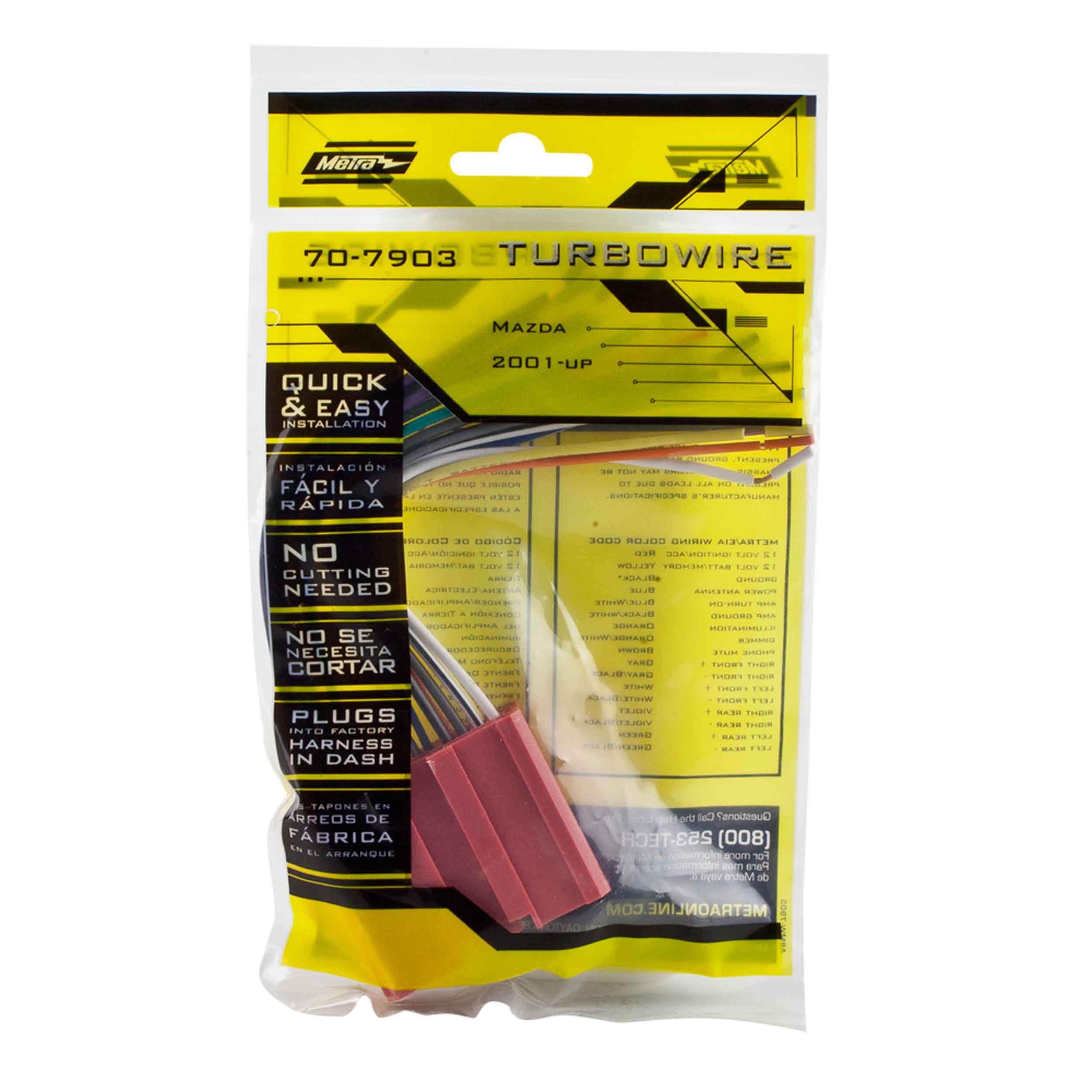 Radio Replacement Harness - Fits Mazda 2001-2018